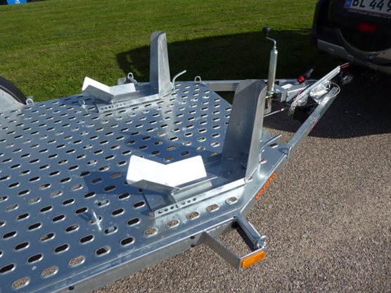 VZ motorcykeltrailer med integrerede hjulholdere